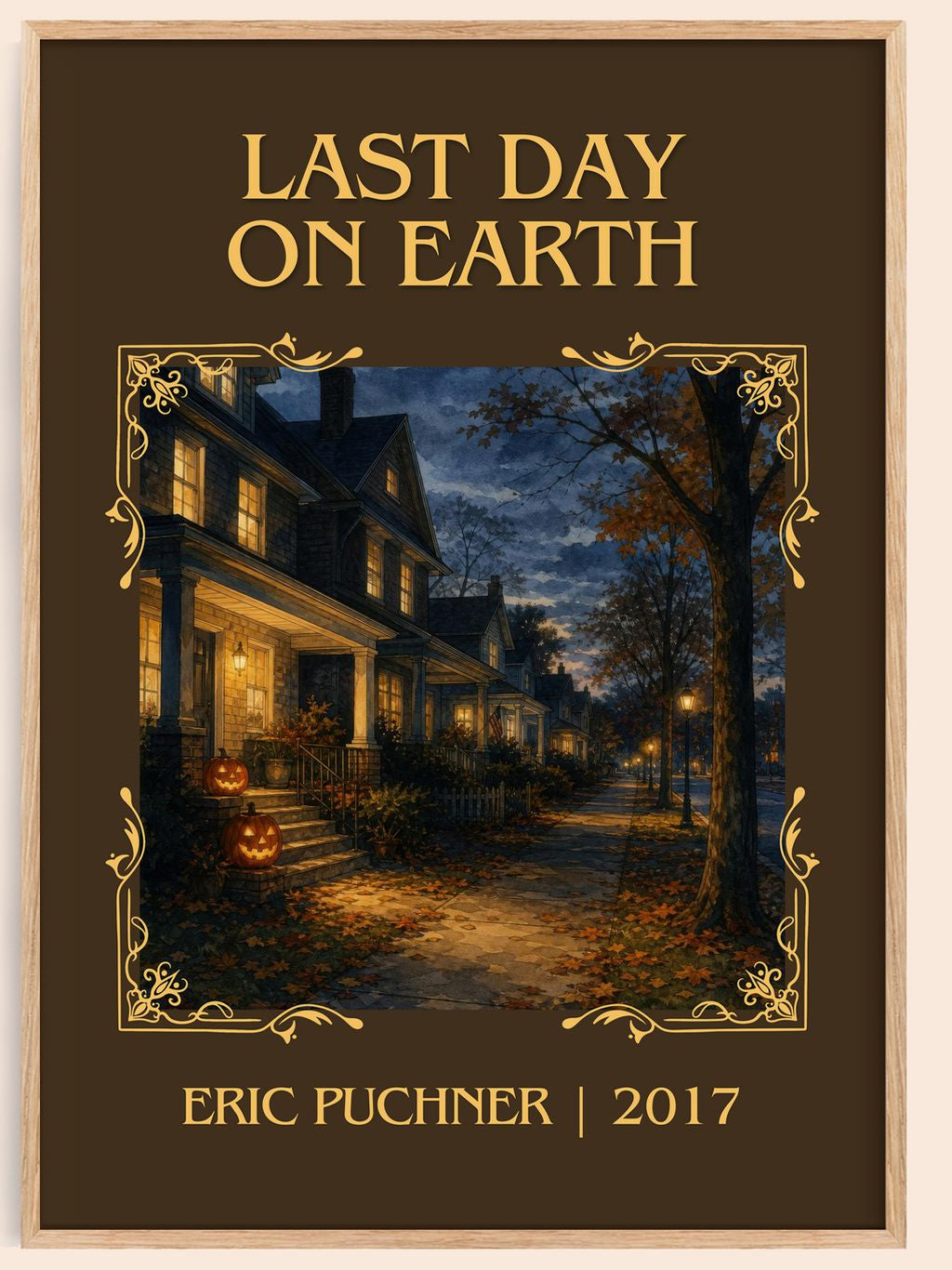 Last Day On Earth Classic Book Art Print by Eric Puchner – book poster