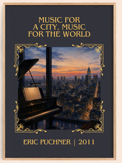 Music For A City, Music For The World Classic Book Art Print – book poster