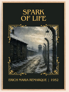 Spark Of Life Classic Book Art Print by Erich Maria Remarque – book poster