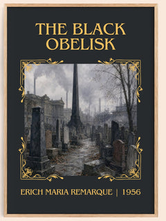 The Black Obelisk Classic Book Art Print by Erich Maria Remarque – book poster