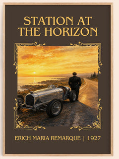 Station At The Horizon Classic Book Art Print by Erich Maria Remarque – book poster