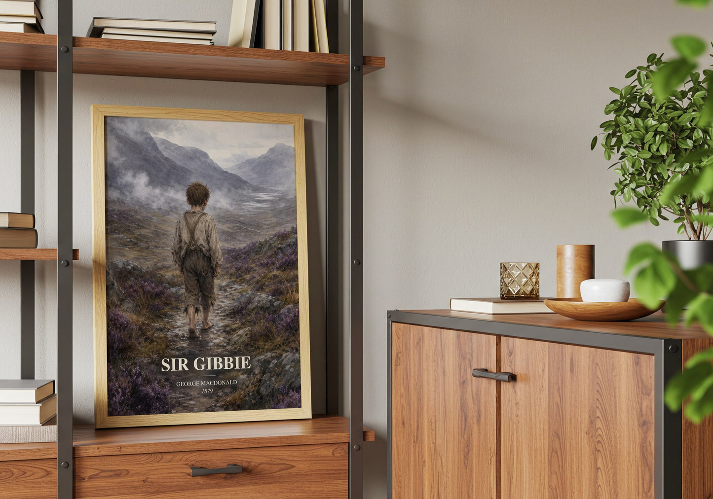 Sir Gibbie book watercolour illustration paper finish options – matte satin gloss