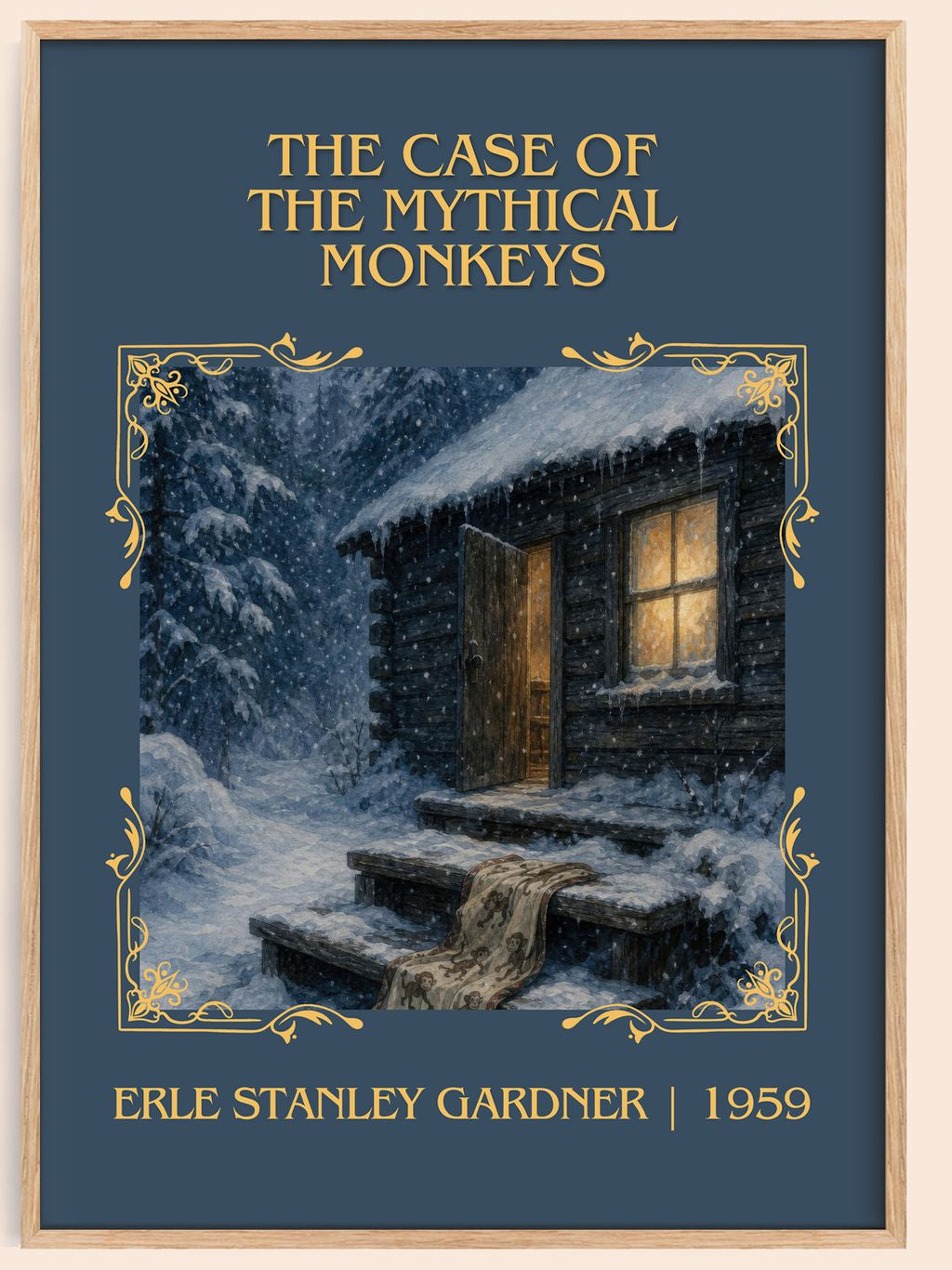 Case Of The Mythical Monkeys Classic Book Art Print by E. Gardner – book poster