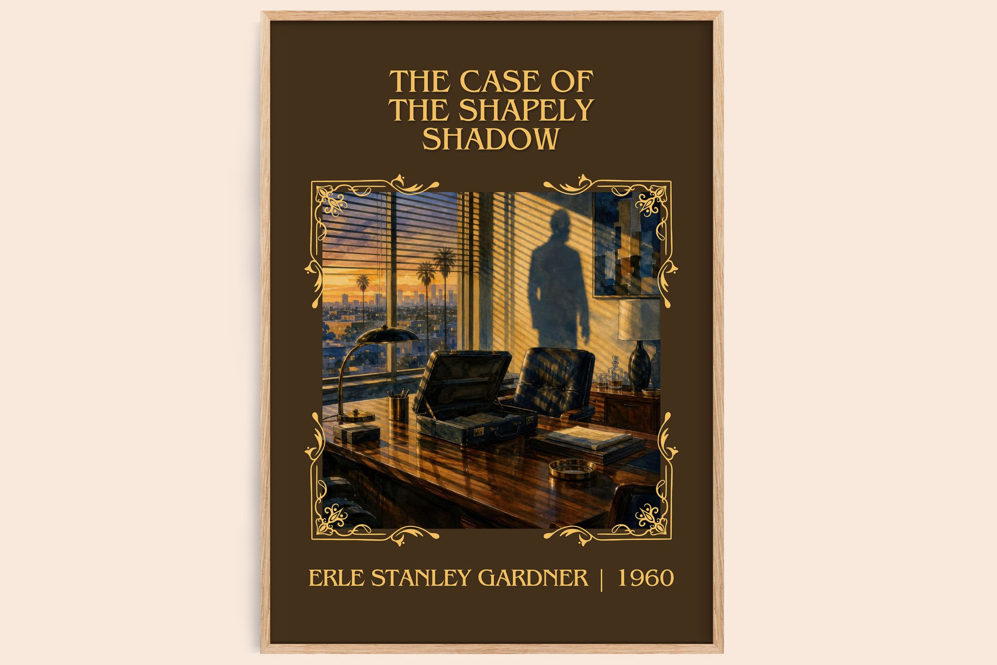 Case Of The Shapely Shadow Classic Book Art Print by E. Gardner
