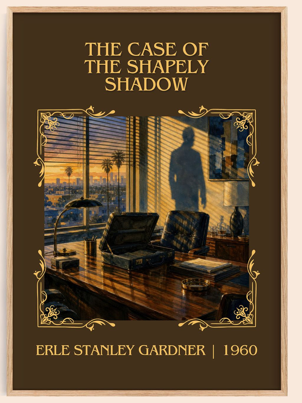 Case Of The Shapely Shadow Classic Book Art Print by E. Gardner – book poster