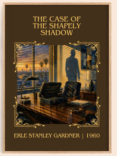 Case Of The Shapely Shadow Classic Book Art Print by E. Gardner – book poster