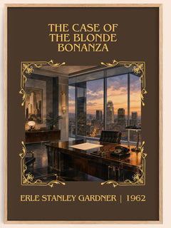 Case Of The Blonde Bonanza Classic Book Art Print by E. Gardner – book poster
