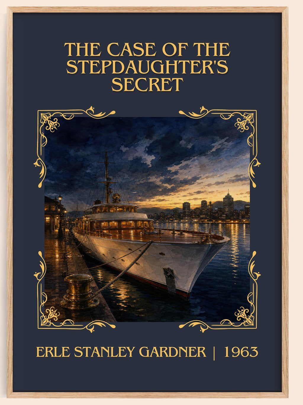 Case Of The Stepdaughter'S Secret Classic Book Art Print by E. Gardner – book poster