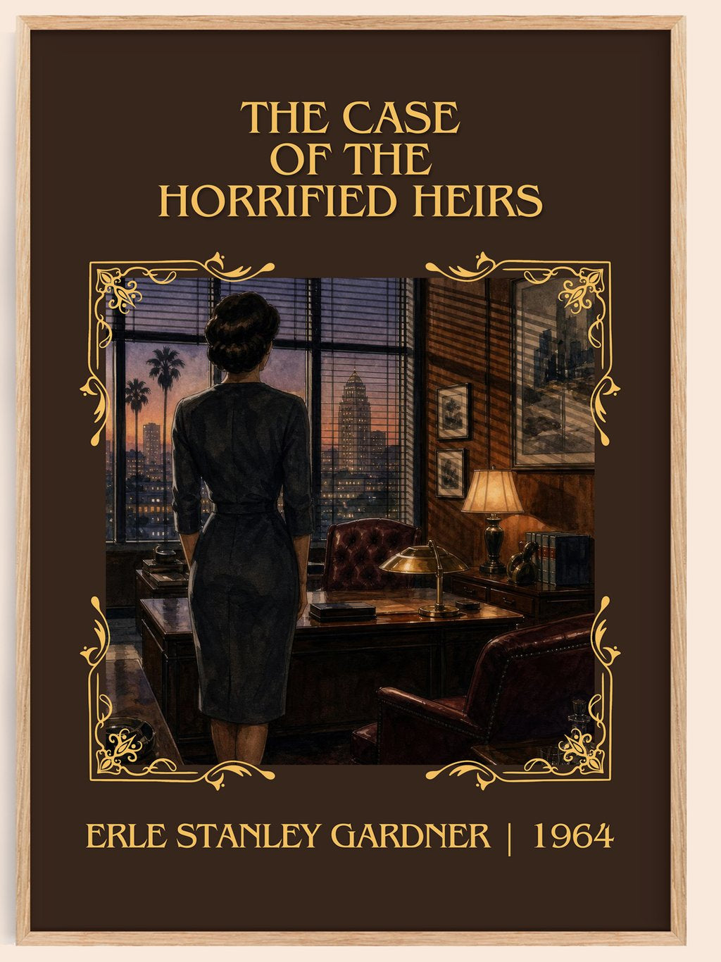 Case Of The Horrified Heirs Classic Book Art Print by E. Gardner – book poster