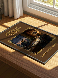 Case Of The Troubled Trustee Classic Book Art Print by E. Gardner – print on a sunlit desk