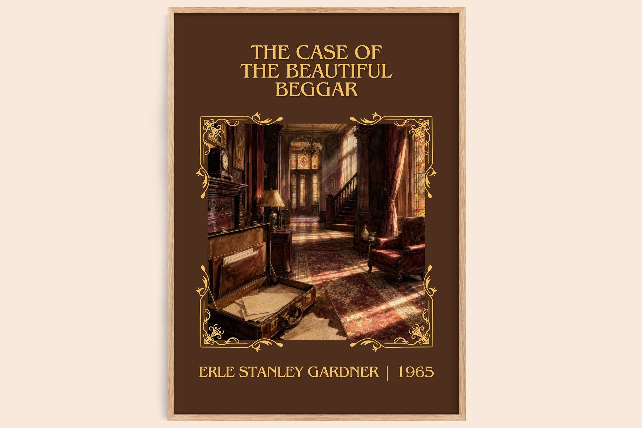 Case Of The Beautiful Beggar Classic Book Art Print by E. Gardner