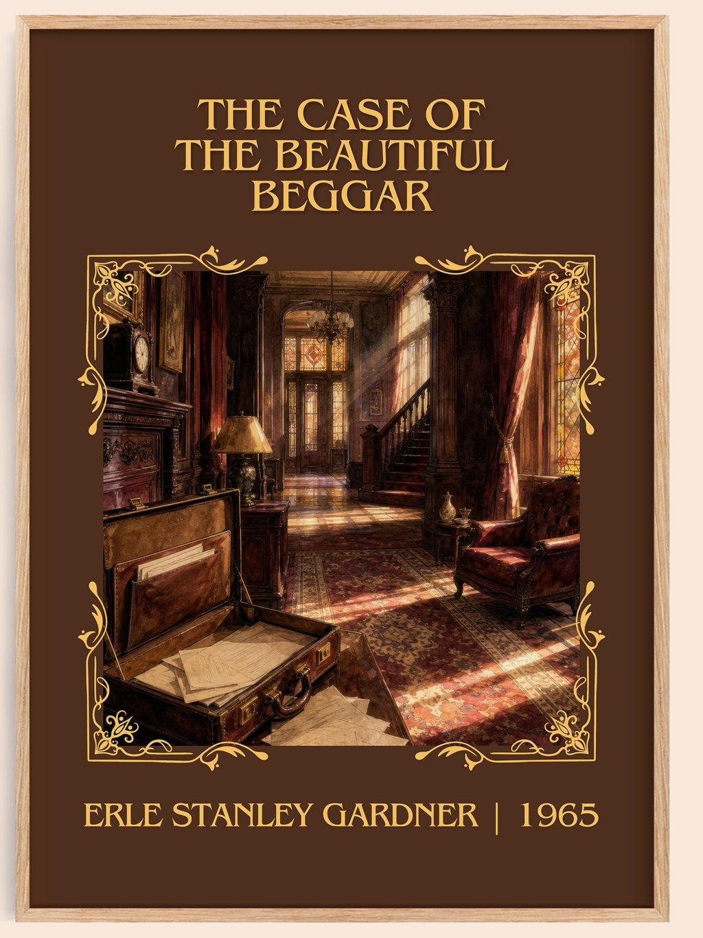 Case Of The Beautiful Beggar Classic Book Art Print by E. Gardner – book poster