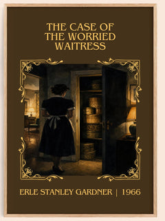 Case Of The Worried Waitress Classic Book Art Print by E. Gardner – book poster