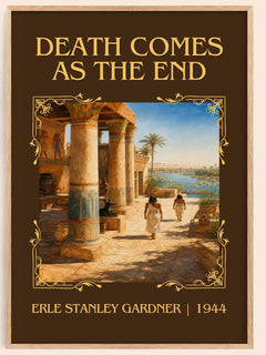 Death Comes As The End Classic Book Art Print by Erle Stanley Gardner – book poster