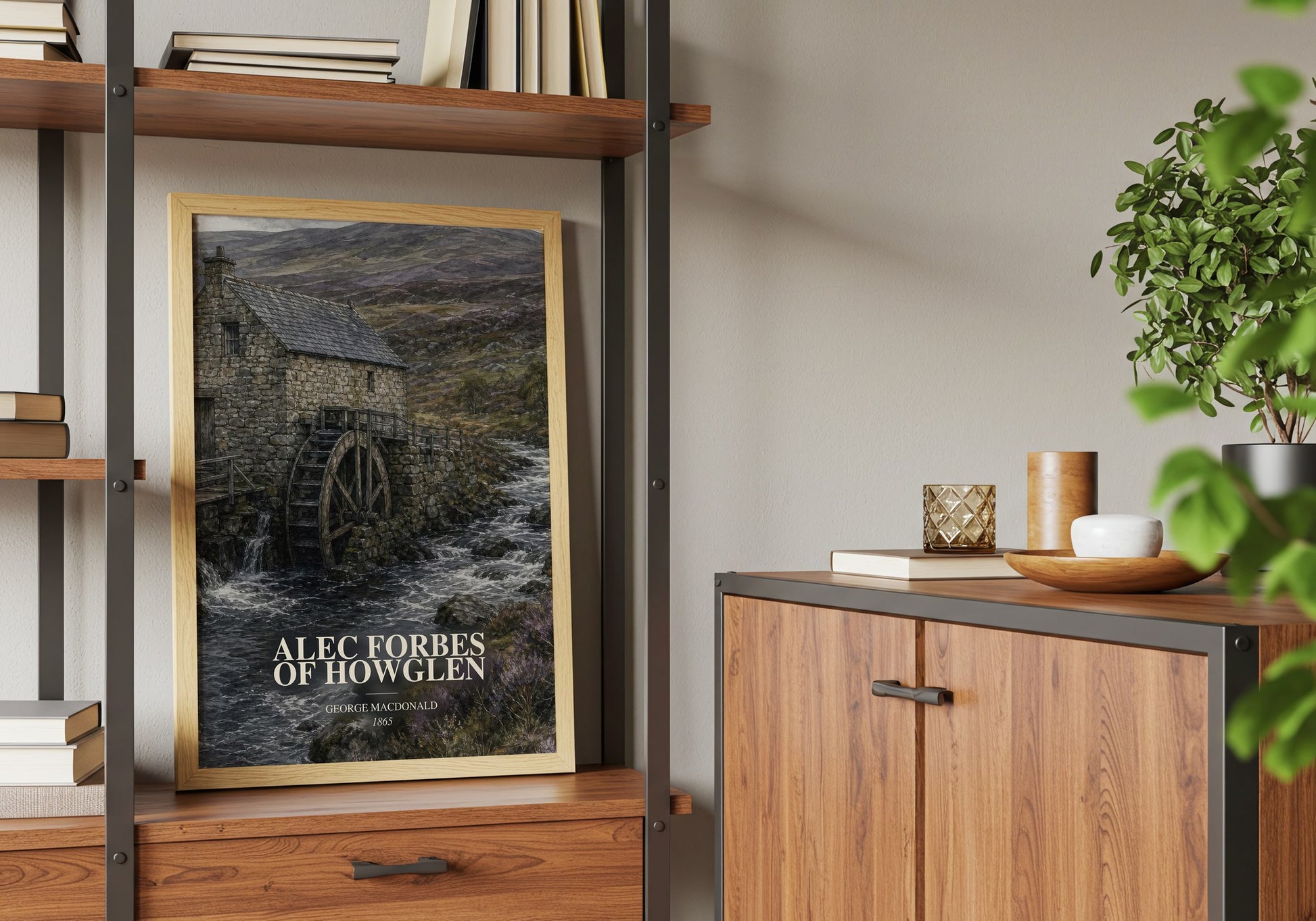 Alec Forbes Of Howglen book watercolour illustration paper finish options – matte satin gloss