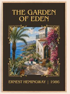 The Garden Of Eden Classic Book Art Print by Ernest Hemingway – book poster