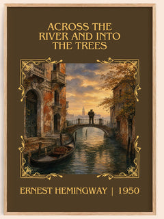 Across The River And Into The Trees Classic Book Art Print – book poster