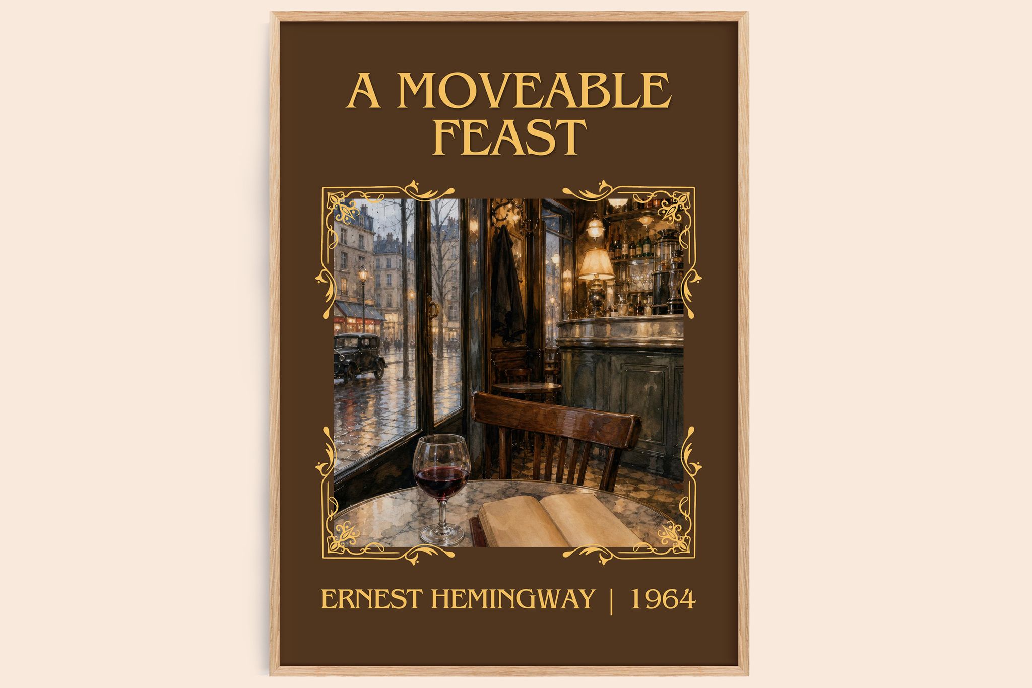 A Moveable Feast Classic Book Art Print by Ernest Hemingway