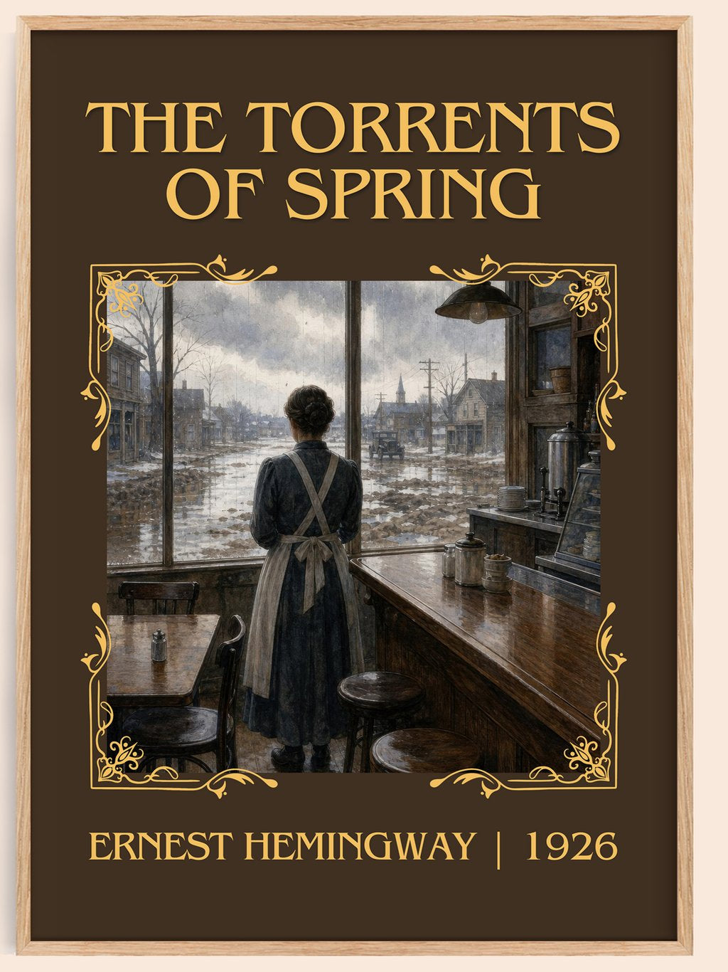 The Torrents Of Spring Classic Book Art Print by Ernest Hemingway – book poster