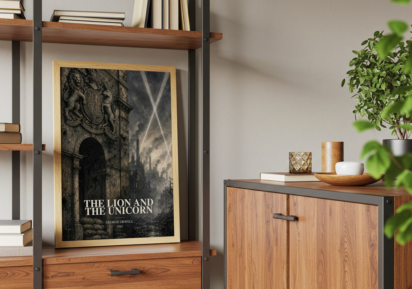 The Lion And The Unicorn book watercolour illustration paper finish options – matte satin gloss