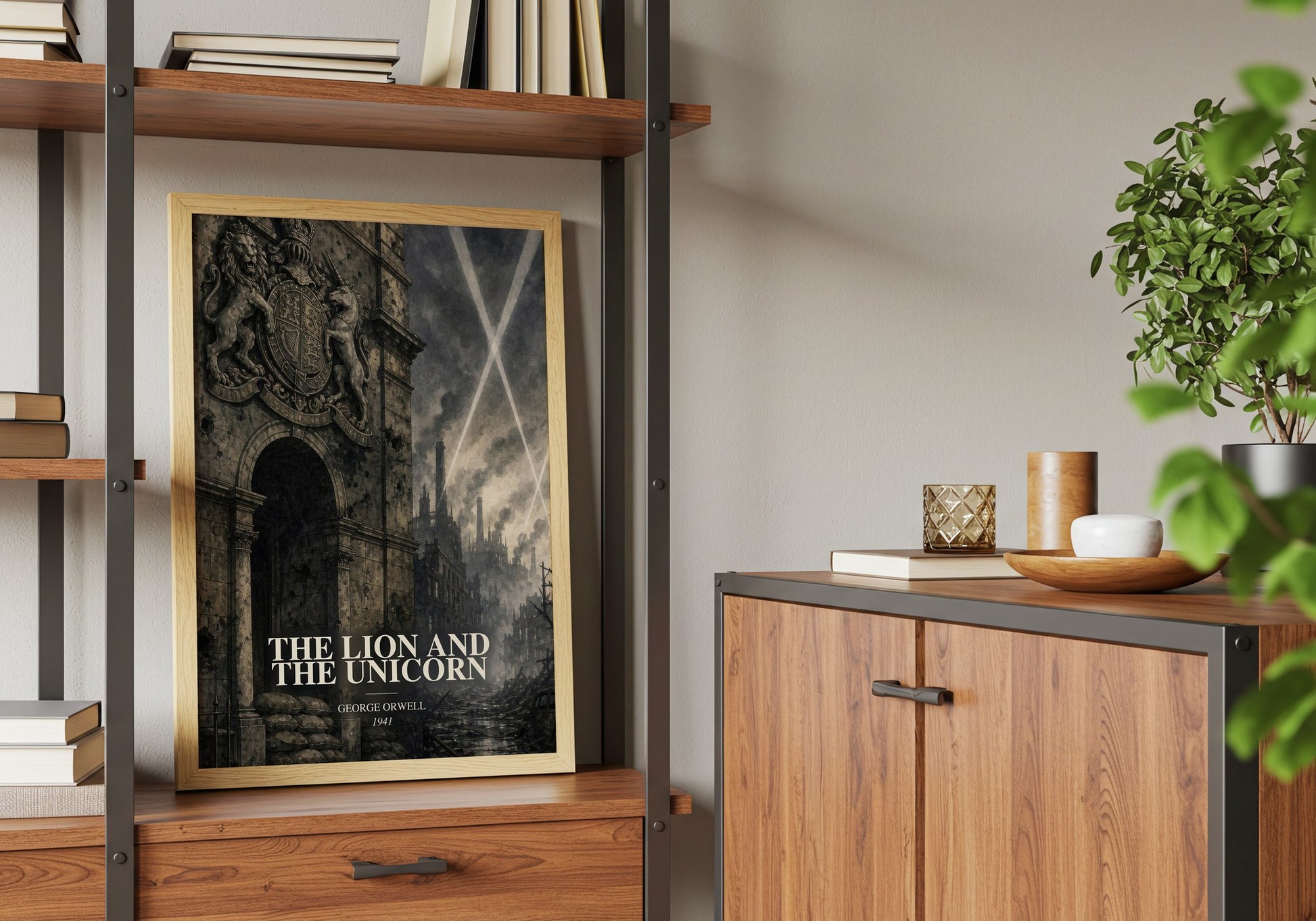 The Lion And The Unicorn book watercolour illustration paper finish options – matte satin gloss