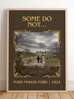 Some Do Not... Classic Book Art Print by Ford Madox Ford – framed print leaning on a wooden floor