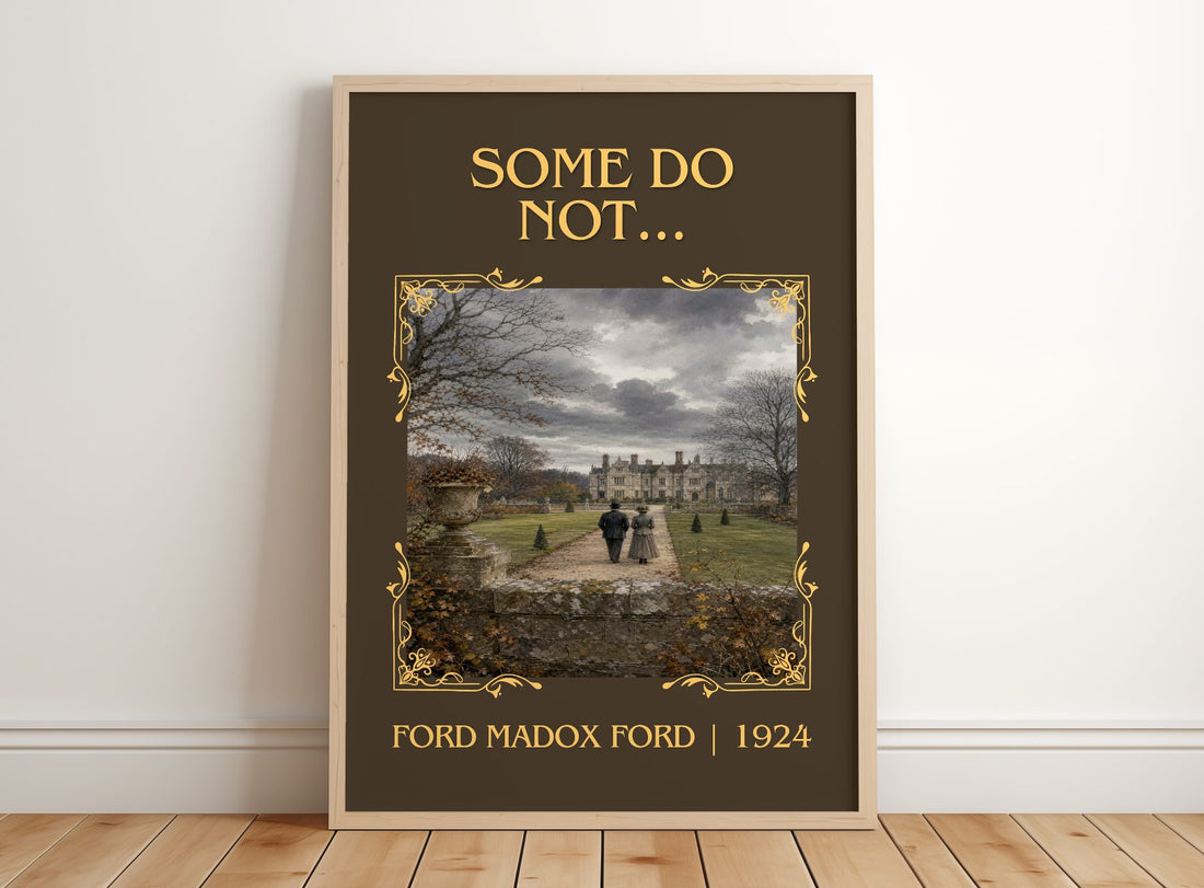 Some Do Not... Classic Book Art Print by Ford Madox Ford – framed print leaning on a wooden floor