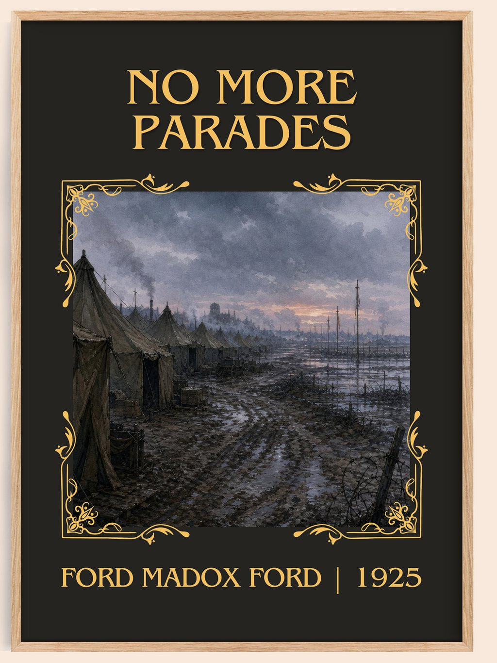 No More Parades Classic Book Art Print by Ford Madox Ford – book poster