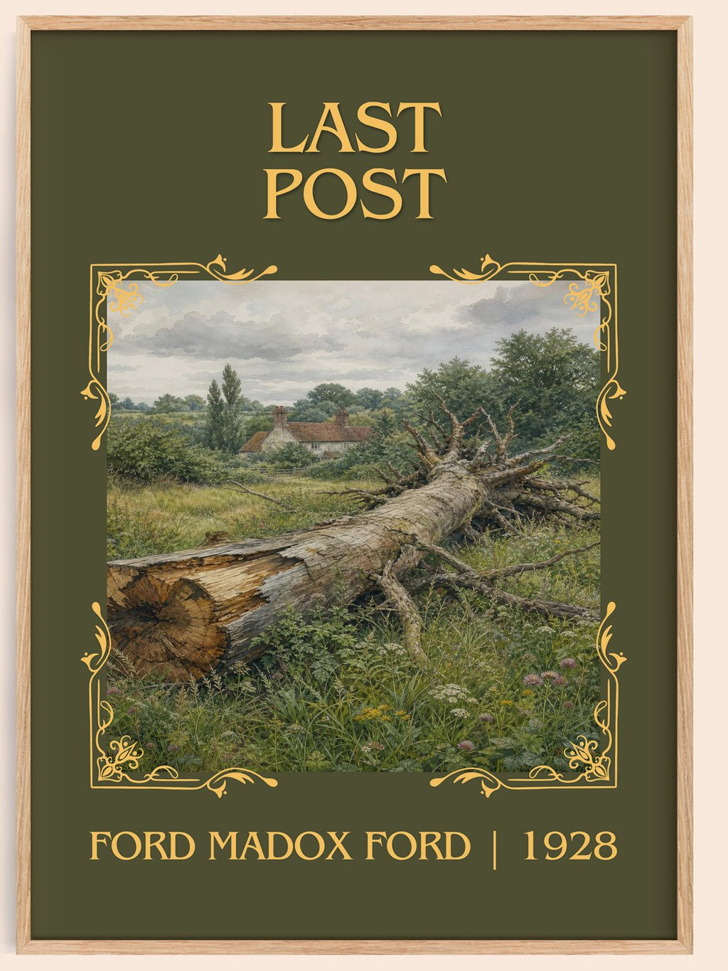 Last Post Classic Book Art Print by Ford Madox Ford – book poster