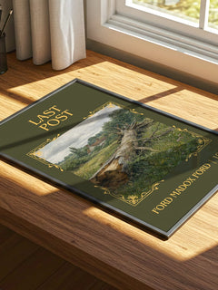 Last Post Classic Book Art Print by Ford Madox Ford – print on a sunlit desk