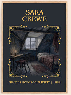 Sara Crewe Classic Book Art Print by Frances Hodgson Burnett – book poster