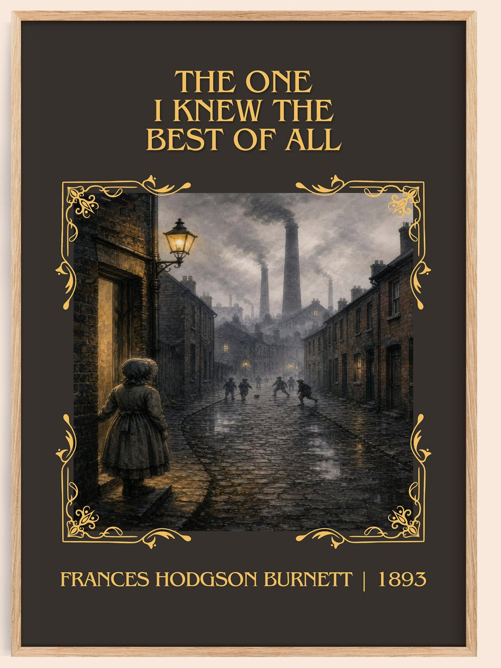 One I Knew The Best Of All Classic Book Art Print by F. Burnett – book poster