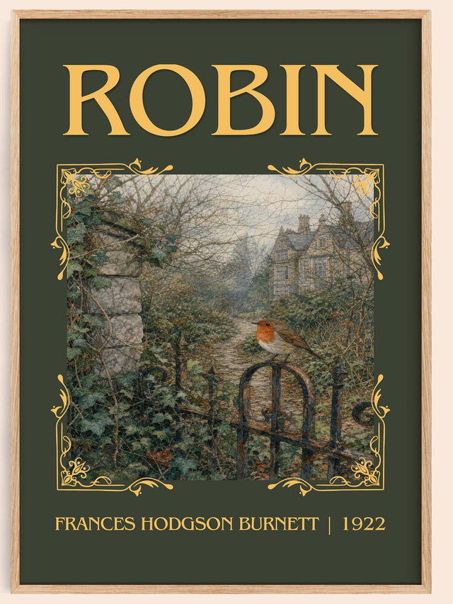 Robin Classic Book Art Print by Frances Hodgson Burnett