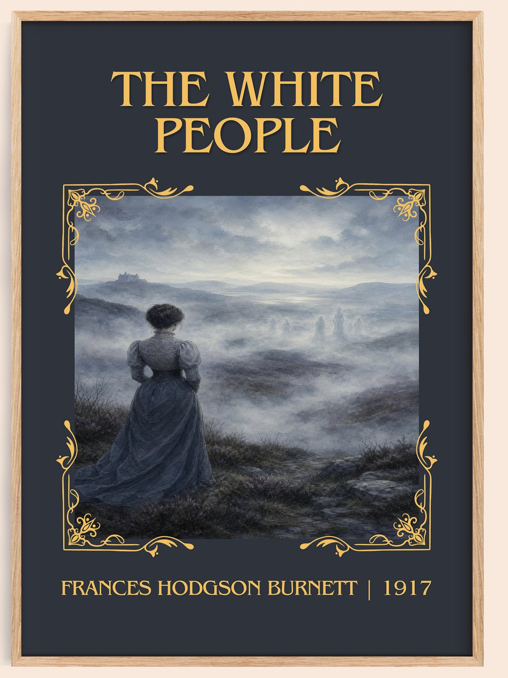 The White People Classic Book Art Print by Frances Hodgson Burnett – book poster