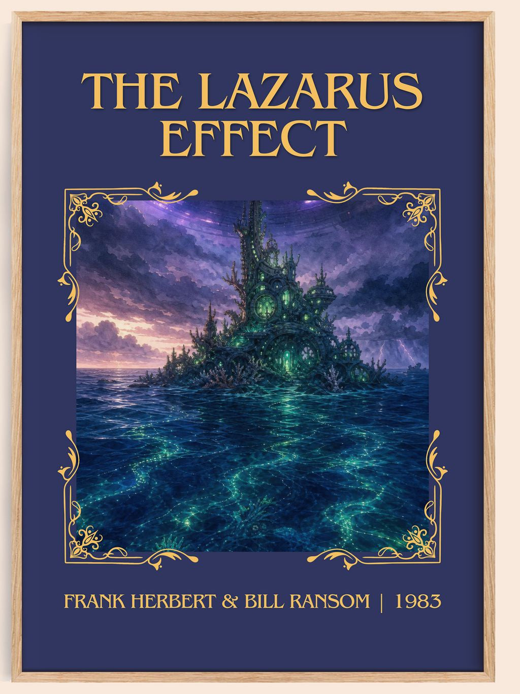 Lazarus Effect Classic Book Art Print by Frank Herbert & Bill Ransom – book poster