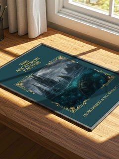 Ascension Factor Classic Book Art Print by Frank Herbert & Bill Ransom – print on a sunlit desk