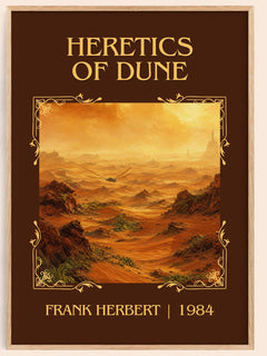 Heretics Of Dune Classic Book Art Print by Frank Herbert – book poster