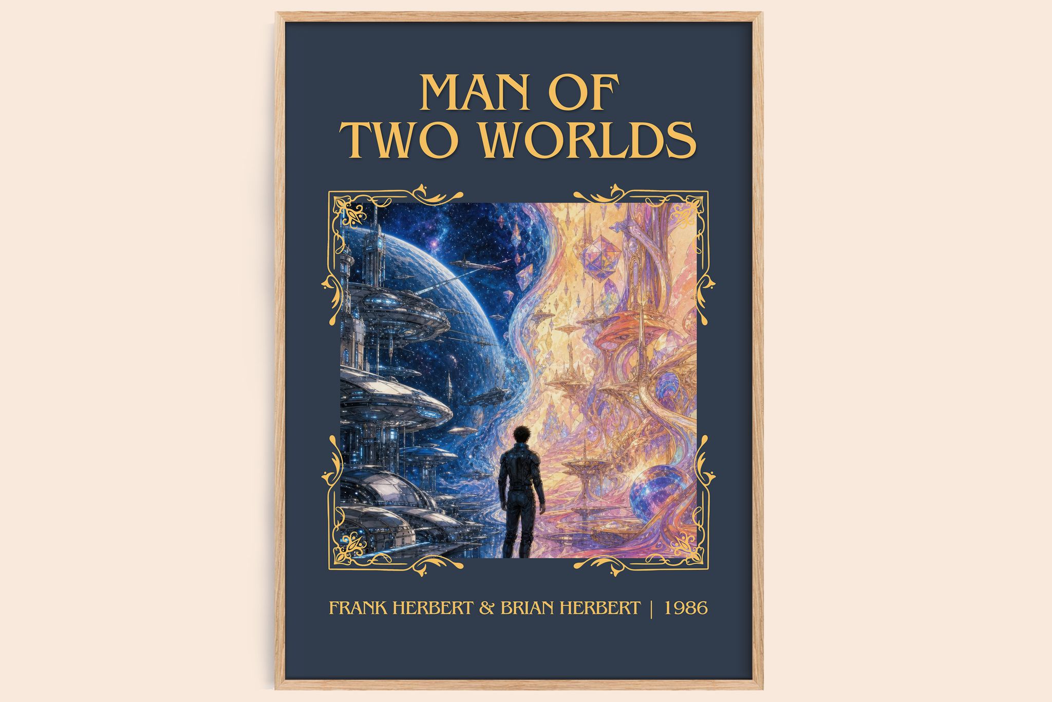 Man Of Two Worlds Classic Book Art Print by F. Herbert