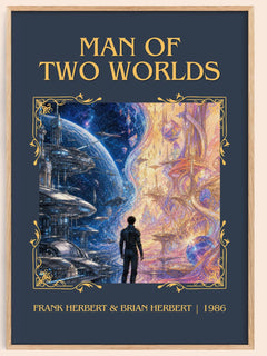 Man Of Two Worlds Classic Book Art Print by F. Herbert – book poster