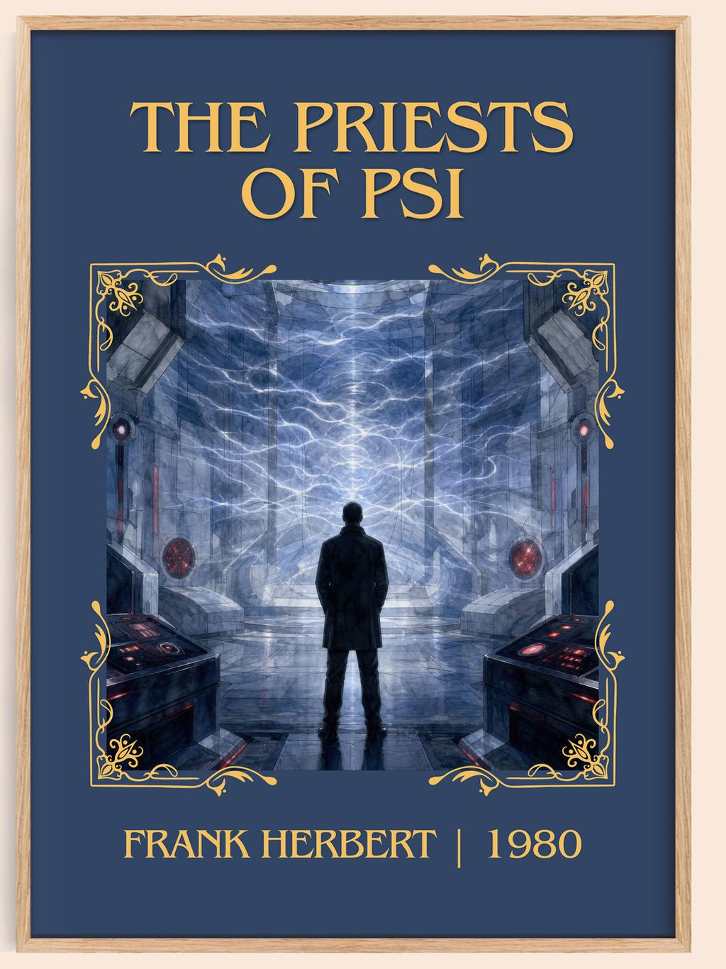 The Priests Of Psi Classic Book Art Print by Frank Herbert – book poster