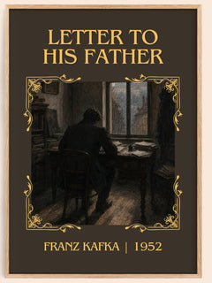 Letter To His Father Classic Book Art Print by Franz Kafka – book poster