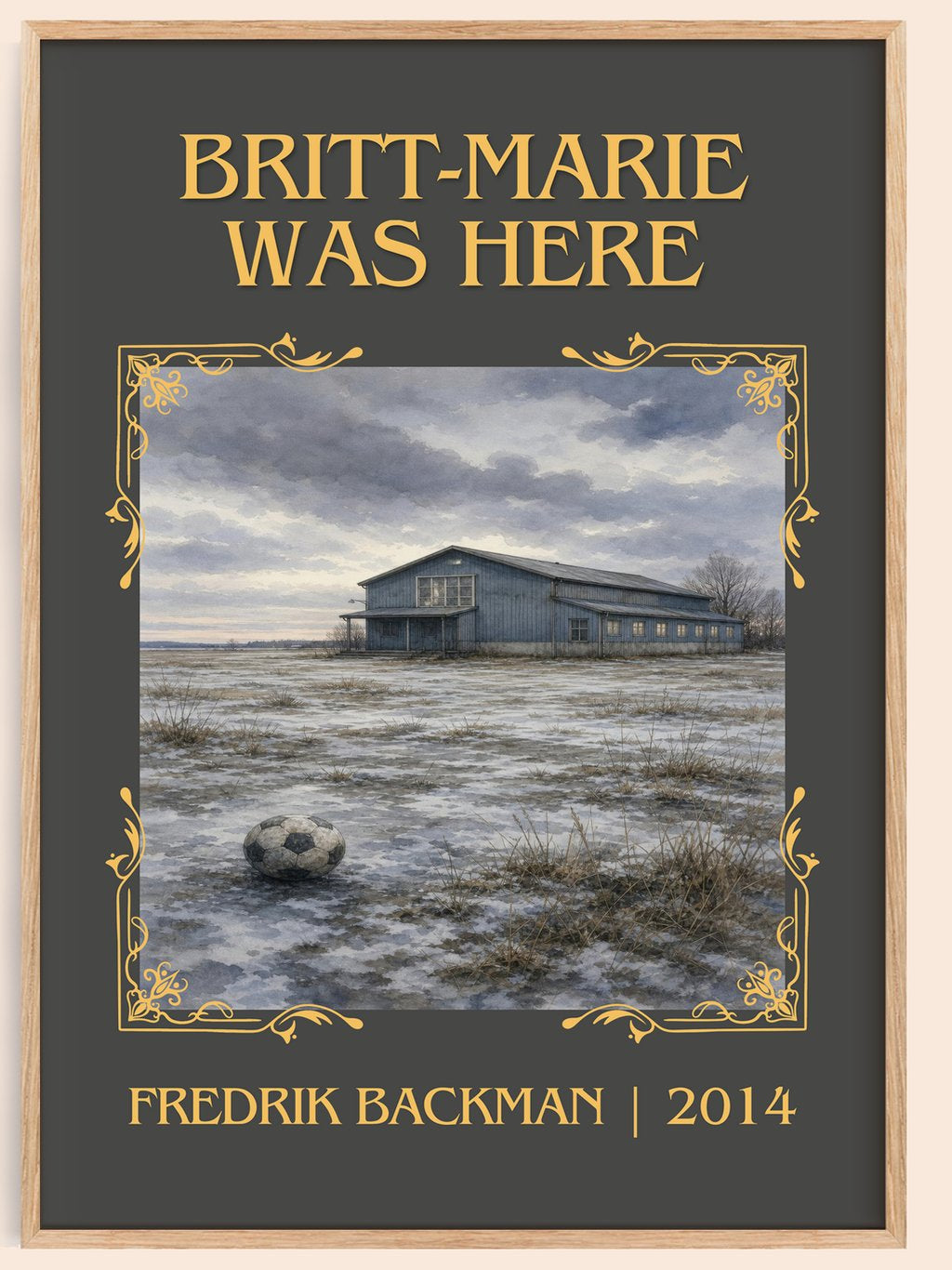 Britt-Marie Was Here Classic Book Art Print by Fredrik Backman – book poster