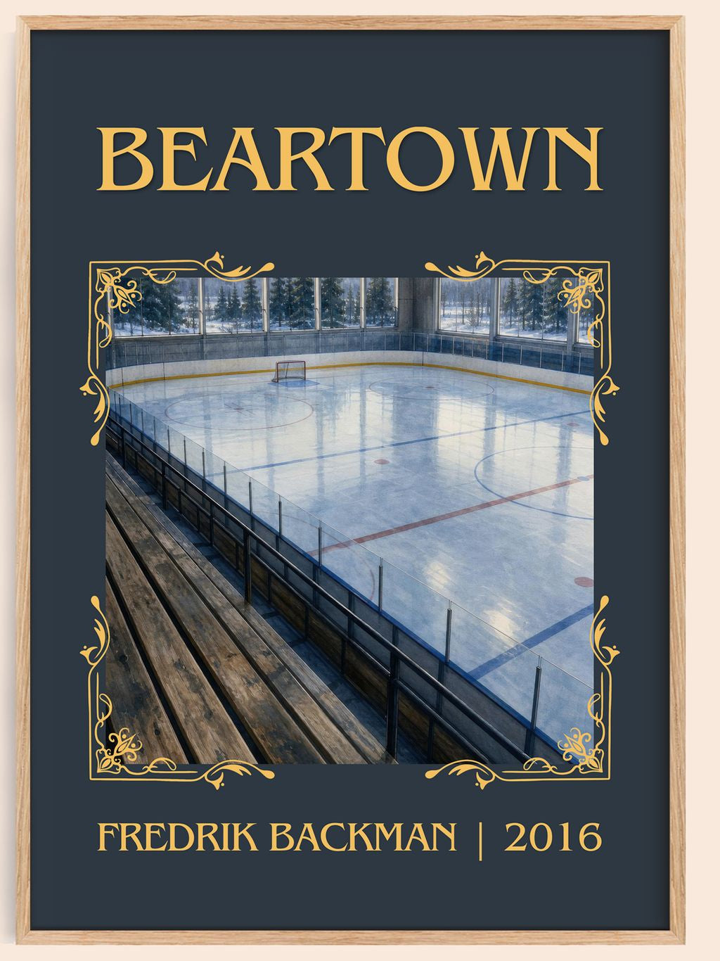 Beartown Classic Book Art Print by Fredrik Backman – book poster
