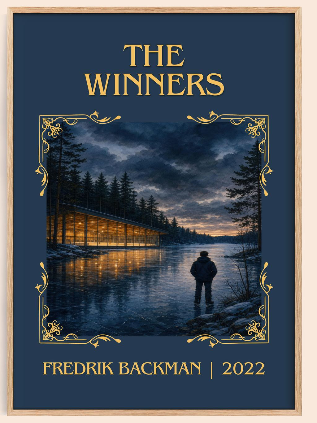 The Winners Classic Book Art Print by Fredrik Backman – book poster