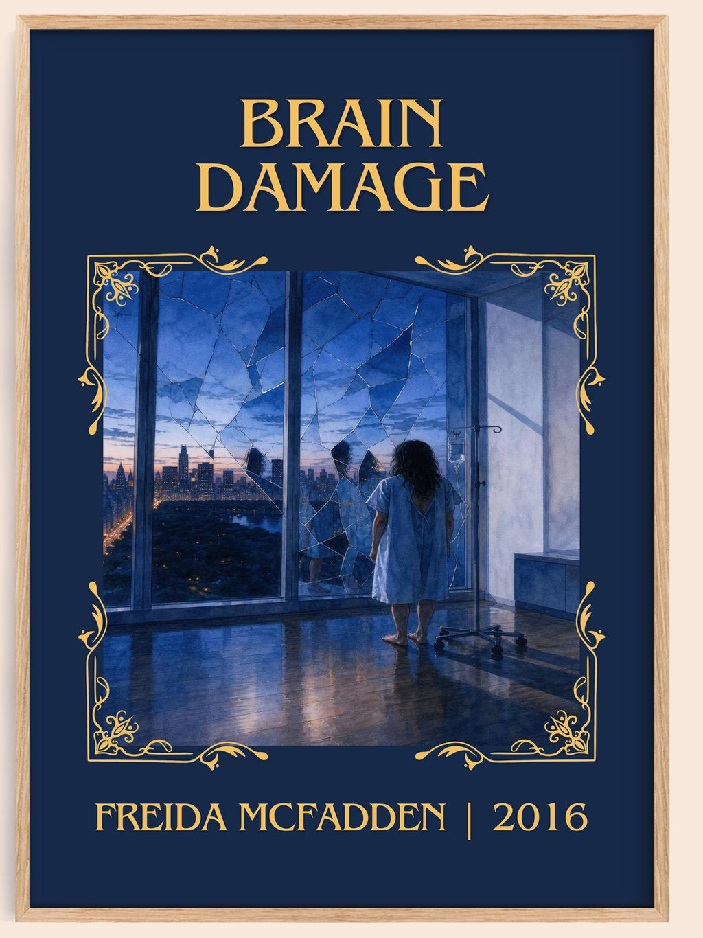 Brain Damage Classic Book Art Print by Freida Mcfadden – book poster