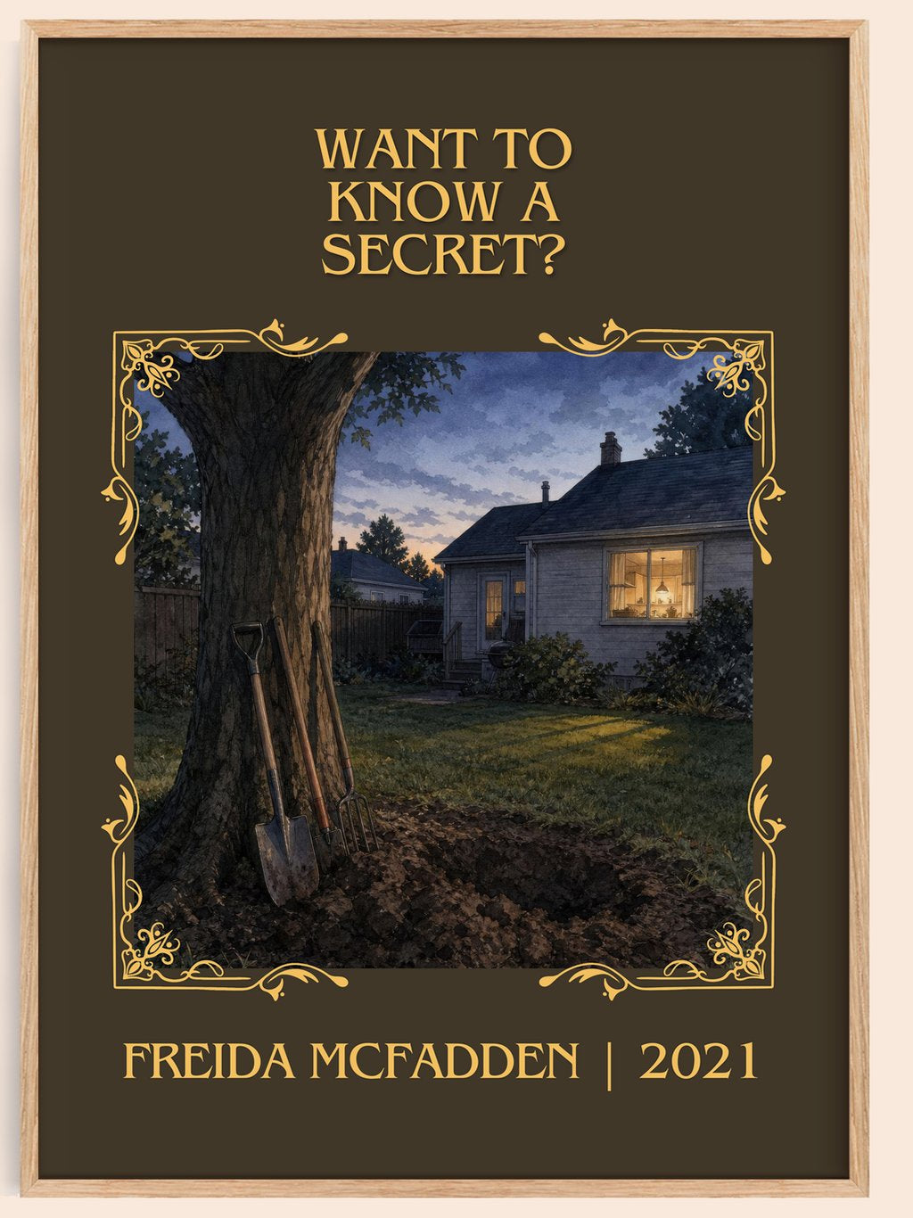 Want To Know A Secret? Classic Book Art Print by Freida Mcfadden – book poster