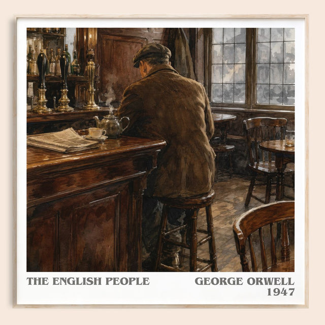 The English People Literary Art Print by George Orwell
