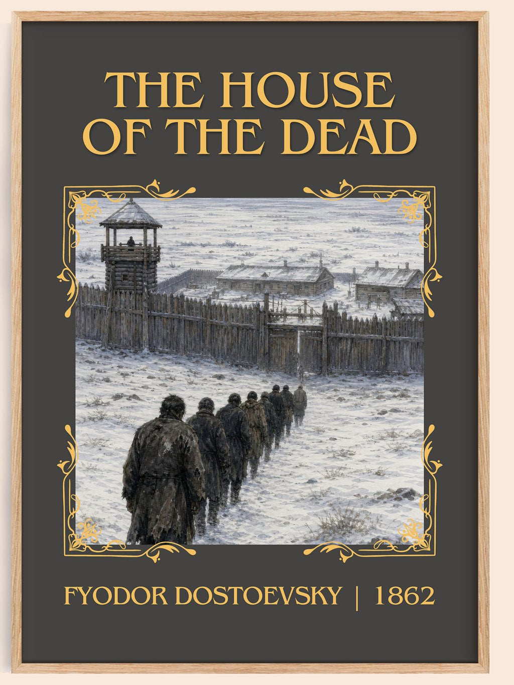 The House Of The Dead Classic Book Art Print by Fyodor Dostoevsky – book poster