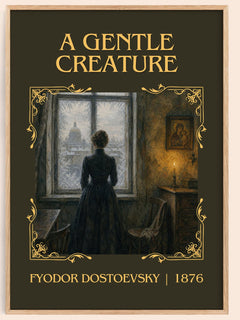 A Gentle Creature Classic Book Art Print by Fyodor Dostoevsky – book poster