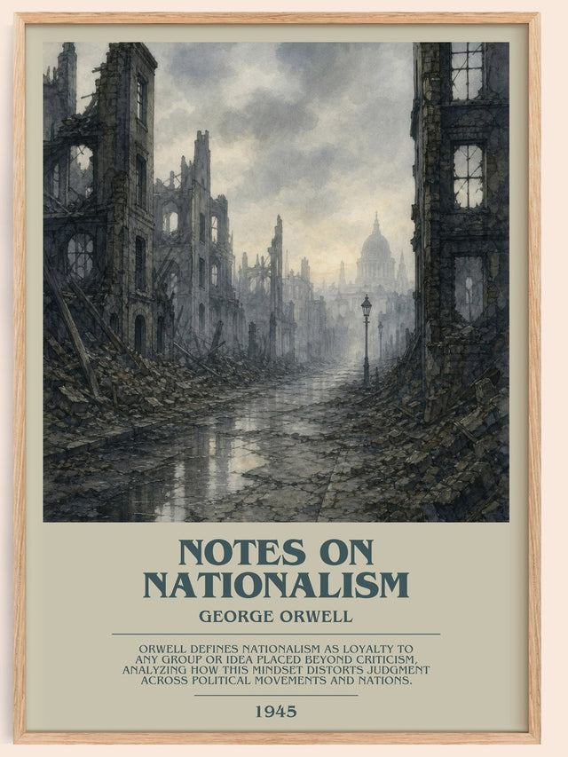 Notes On Nationalism Bookish Wall Art by George Orwell